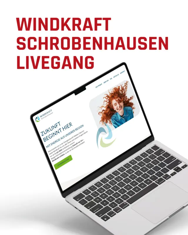 Neuer Webauftritt für mehr grüne Energie in der Region! 🌱Wir freuen uns, den Livegang der neuen Website windkraft-sob.de bekannt zu geben! 💻Für die Initiative Windkraft im Landkreis Neuburg-Schrobenhausen haben wir eine klare, moderne und informative Plattform geschaffen – für mehr Transparenz und Zukunftsenergie.💡Was euch erwartet:
✅ Fakten rund um das Projekt
✅ Infos zu den Projektverantwortlichen
✅ Aktuelle News und Termine👉 Jetzt reinschauen: windkraft-sob.de (Link in Bio)#adverma #webdesign #energiewende #windkraft #kommunikationsagentur #nachhaltigkeit #regionalestärke #livegang #windkraftsob